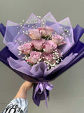 Lila Gül Buketi